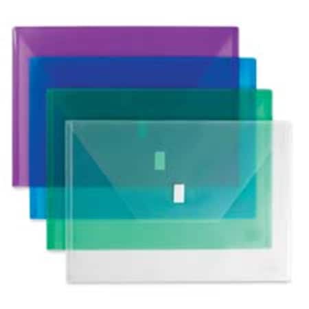 Made-To-Stick Hook & Loop Closure Poly EnvelopesPurple MA686925